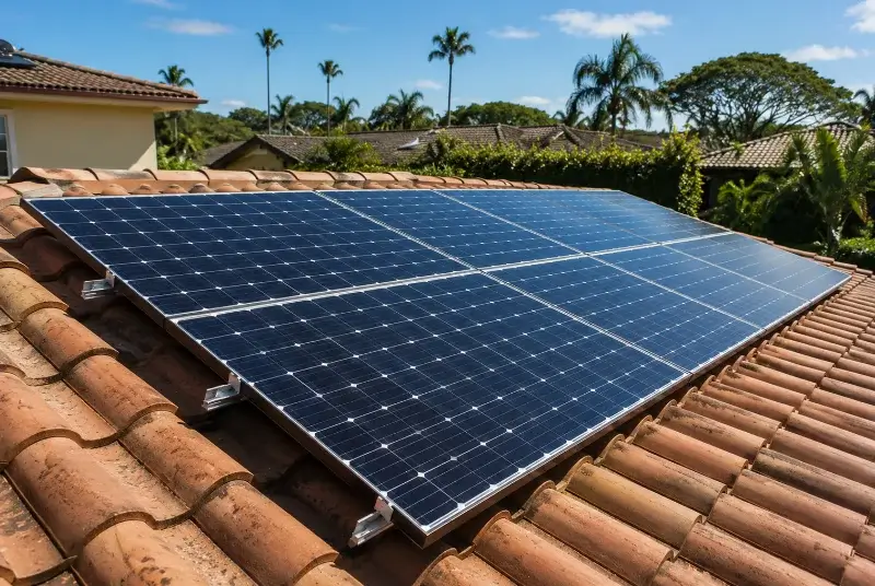 Installation de panneaux solaires à Monterblanc